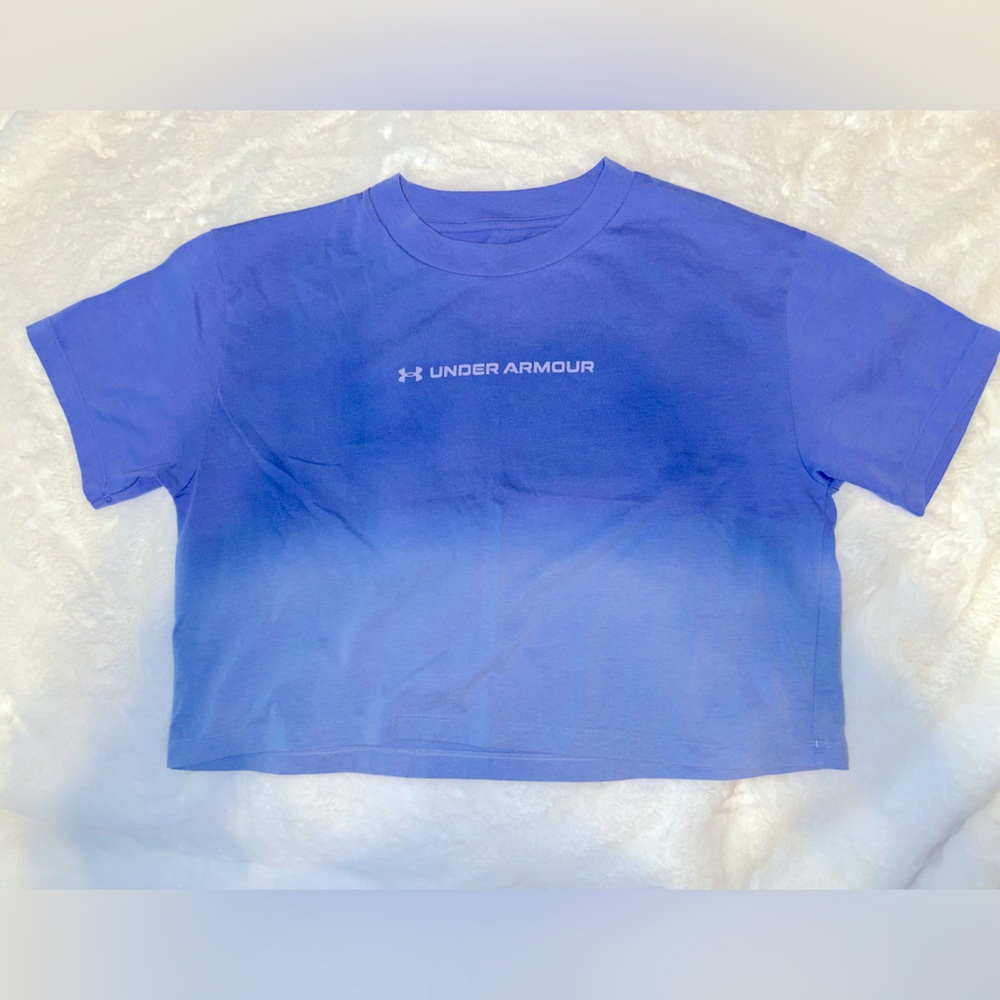 Under armour ombré purple/blue crop top